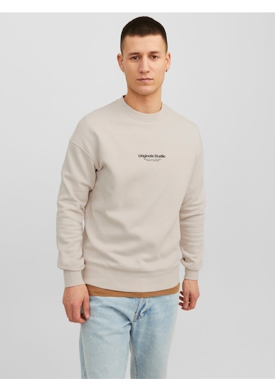 Jack & Jones Jack Jones Bisiklet Yaka Önü Yazılı Erkek Sweatshirt 12241694 Bej Jack & Jones Jack Jones Bisiklet Yaka Önü Yazılı Erkek Sweatshirt 12241694 Bej
