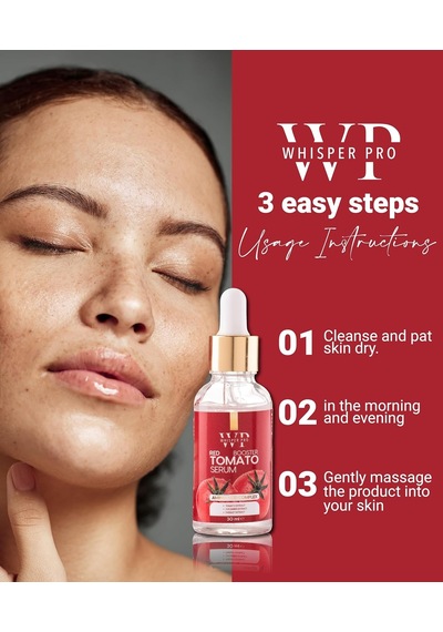 Lexroo Likopen Içerikli Aydınlatıcı Yüz Serumu - Red Booster Tomato Serum 30 Ml
