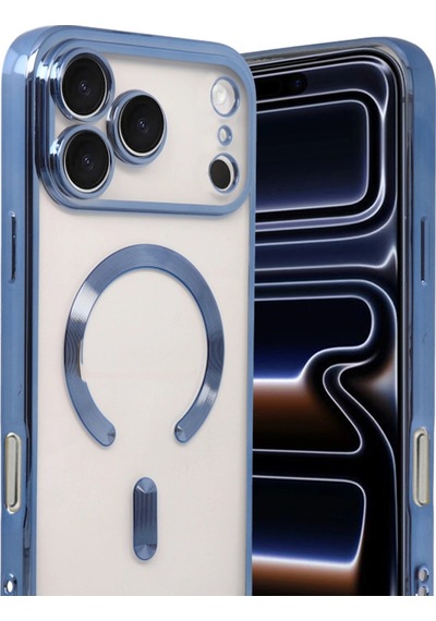 Apple Uyumlu iPhone 17 Pro Kross Magneticsafe Kapak Mavi