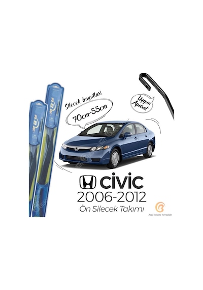 RBW Hybrid Honda Civic FD6 2006 - 2012 Ön Silecek Takımı
