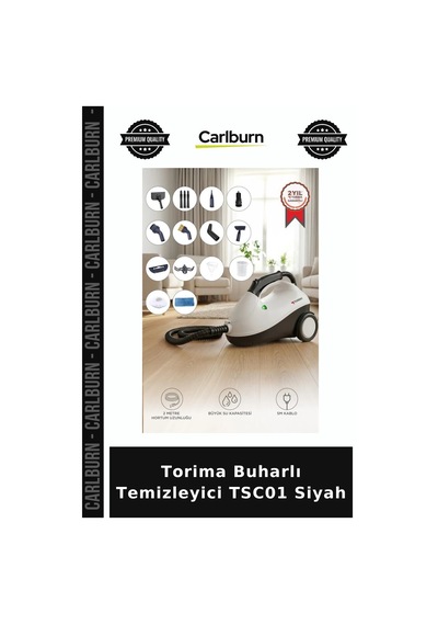 Özel Üretim Torima Buharlı Temizleyici Tsc01 Siyah Temizlik Aleti Ev Eşyaları Temizlikçi