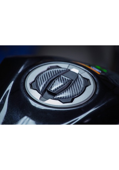 Grippatch Kawasaki Z-500 2025 Uyumlu Kaydırmaz 16 Parça 6d Karbon Tank Pad Seti - Gc91 Karbon - Siyah