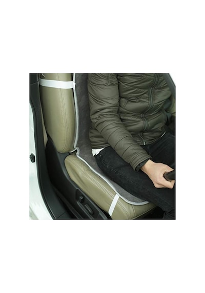 Terletmeyen Gri Büro Koltuğu Ve Araç Koltuğu Pedi, 93x40 Cm Açık Gri