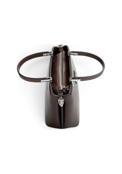Silver & Polo Silver Polo Kahve - Kahve Düz Cilt Kadın El Çantası Sp987 Kahverengi