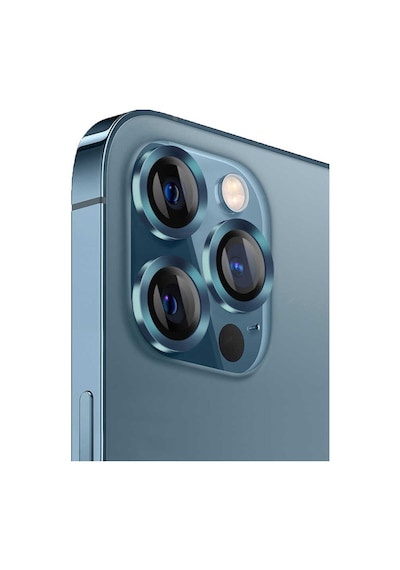 WIWU Apple Uyumlu iPhone 12 Pro Wiwu Lens Guard Wiwu Kamera Lens Koruyucu ZORE-218846 Mavi
