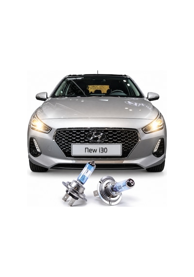 Yeni Hyundai I30 Halojen Sarı Kısa Far Yedek Ampulü H7 Xtreme Vısıon %150 Xv 2 Adet