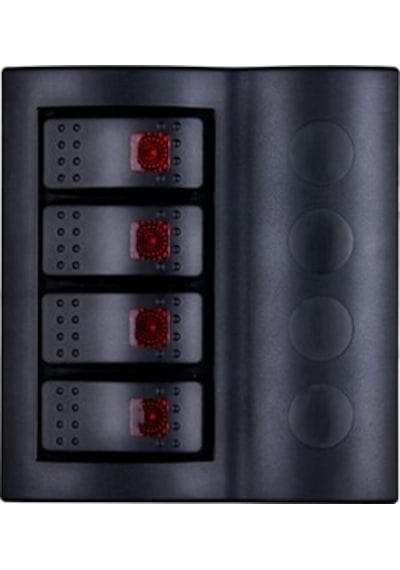 Bfy 4'Lü Switch Panel, Işıklı Ve Otomatik Sigortalı