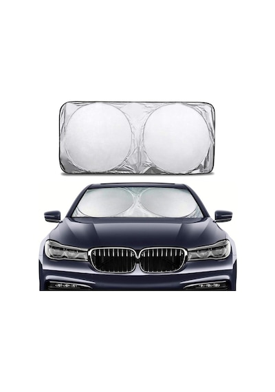 Oto Katlanabilir Metalize Branda Ön Arka Cam Güneşliği Uv Koruma Isı Geçirmez 150x70 Cm