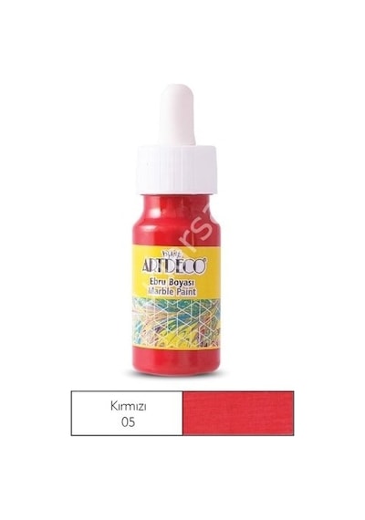 Artdeco Ebru Boyası 05 Kırmızı 30Ml
