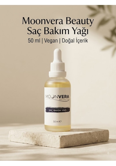 Moonvera Beauty Hint & Argan Yağlı Besleyici Ve Parlatıcı Saç Bakım Yağı 50 Ml