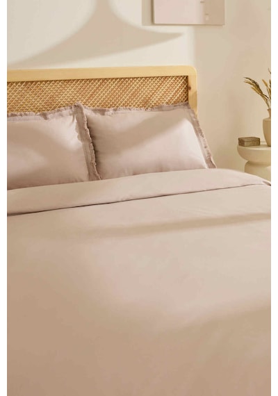 Karaca Home Helios %100 Pamuk Çift Kişilik Nevresim Takımı Taş