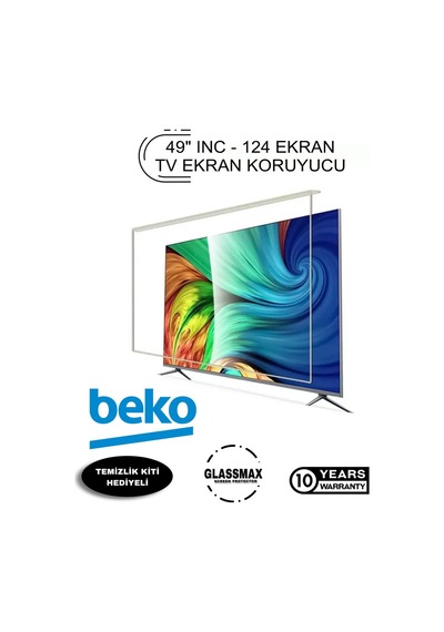 Beko 49ua6000 Uyumlu 49" Inç 124 Ekran Tv Ekran Koruyucu