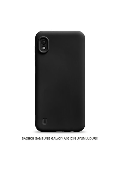 Samsung Galaxy A10 Uyumlu Kamera Korumalı Darbeye Dayanıklı Renk Atmayan Fab Silikon Kılıf Siyah