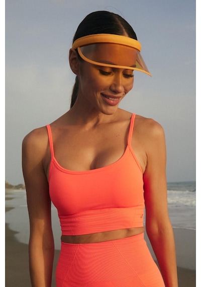 Jerf Gela Ayar Askılı Sport Bralet Neon Mercan 001