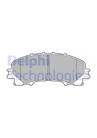 Delphı Ön Fren Balatası Renault Koleos Iı 16 Nıssan X-traıl Iıı 16 Infınıtı Qx50 13 Lp3183 D10604cc0a 410608710r D10604ga5a