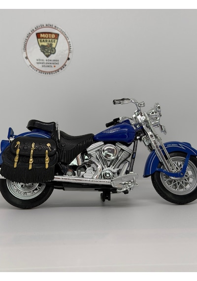 1:12 Chopper Touring Model Motosiklet Diecast Koleksiyon Motoru Çantalı Kutulu