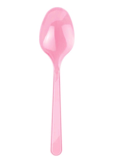 Roll-up Pembe Renkli Kaşık 25 Adetli