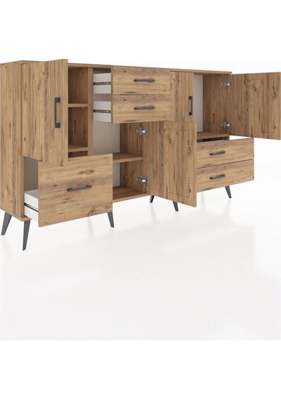 Arges Konsol 4 Raflı 5 Çekmeceli 4 Kapaklı 176x30x99 Çam-çam Atlas Çam - Atlas Çam Arges Konsol 4 Raflı 5 Çekmeceli 4 Kapaklı 176x30x99 Çam-çam Atlas Çam - Atlas Çam