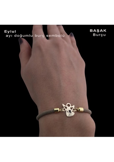Archin Başak Burçlarına 14 Ayar Altın Plakalı Mevlana Figürlü Kahverengi Örgülü Hediye Bileklik-335burç Altın Archin Başak Burçlarına 14 Ayar Altın Plakalı Mevlana Figürlü Kahverengi Örgülü Hediye Bileklik-335burç Altın