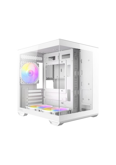 Cx60m Argb White Mikro-atx Oyuncu Kasası, Panoramik Temperli Cam Panel, 3x120mm Argb Fan Dahil, Beyaz