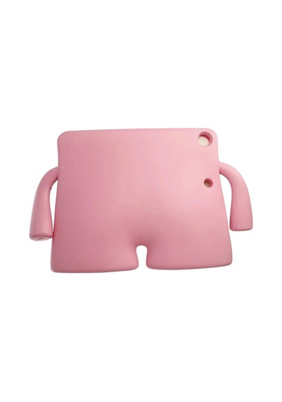 İpad Pro 13 2024 Karakter Tablet Silikon - Açık Pembe Arka Kapak