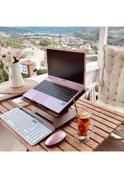 Dykos Yükseklik Ayarlanabilir Katlanabilir 360º Dönebilen Kitap Okuma Ve Laptop Standı