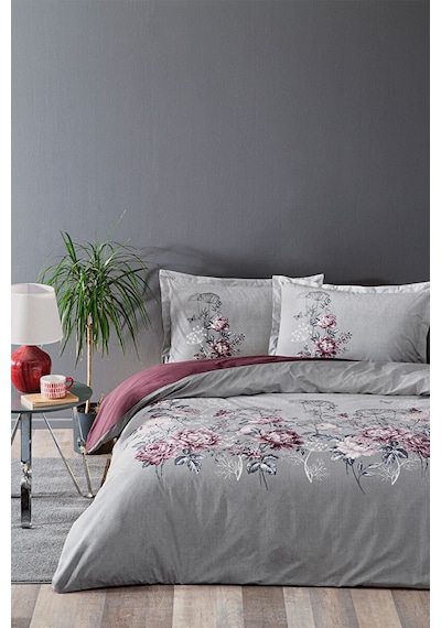 Özdilek Çift Kişilik Nevresim Takımı Borgonha 200 x 220 - 409258 Gri