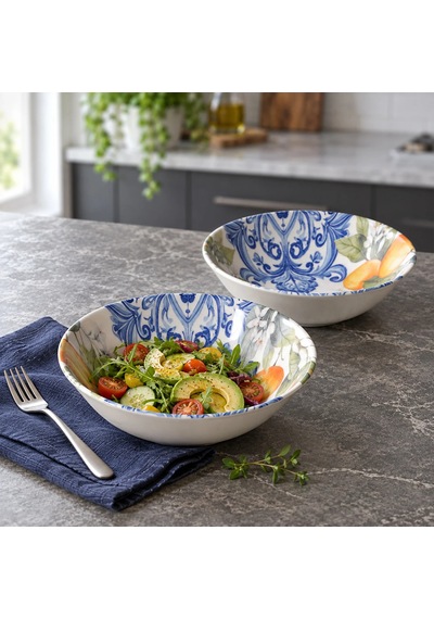 Güral 2 Parça Portakal Detaylı 23 Cm Salata Kasesi 55501 Diğer