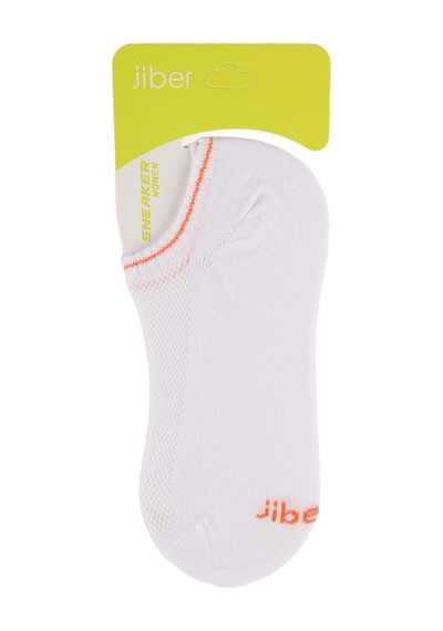 Jiber Erkek Bambu Likralı Sneaker Çorap 7051 - 12 Adet Beyaz