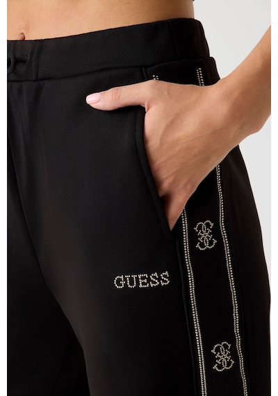 Guess Logolu Kadın Eşofman Altı Siyah