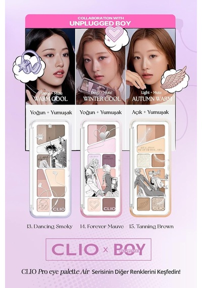 Hafif Dokulu Yoğun Renklere Sahip Göz Farı Paleti Pro Eye Palette Air 14 Forever Mauve Diğer