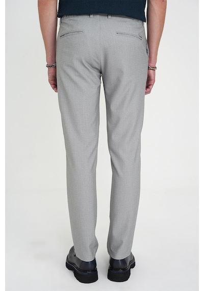 Efor Comfort Fit Beli Lastikli Dokulu Gri Jogger Pantolon P 1192 Gri