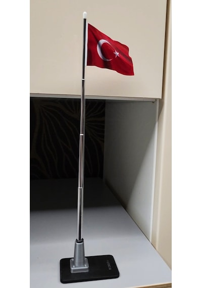 Minyatür Masaüstü Türk Bayrağı Maketi 26 CM