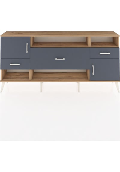Arges Konsol 3 Raflı 3 Çekmeceli 2 Kapaklı 176x30x83 Çam-antrasit/antrasit Antrasit/antrasit Arges Konsol 3 Raflı 3 Çekmeceli 2 Kapaklı 176x30x83 Çam-antrasit/antrasit Antrasit/antrasit