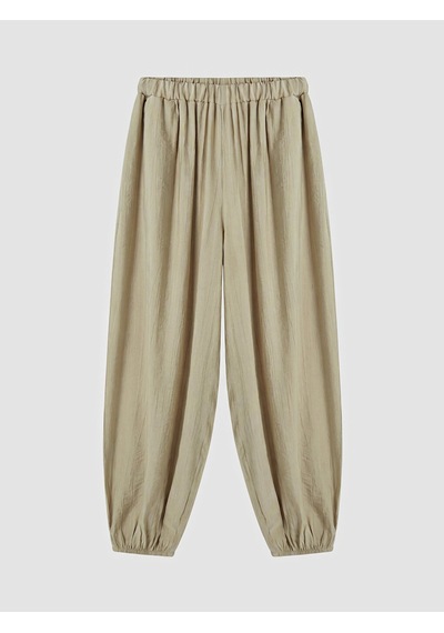 Lcw Modest Ekru Beli Lastikli Kadın Jogger Pantolon
