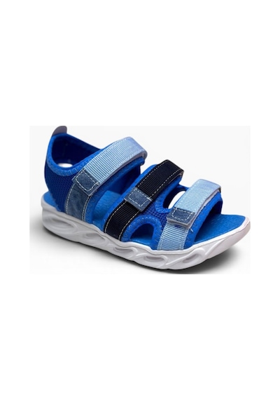 Arzen Bebe 231-26 3 Cırtlı Anatomik Çocuk Sandalet Mavi Lacivert Buz 31-35