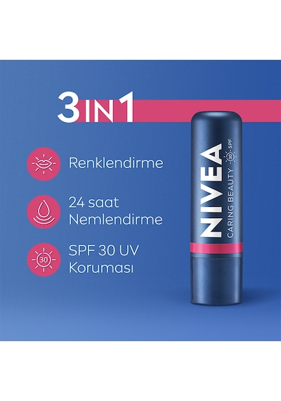 Nivea Renkli Dudak Bakım Kremi ve Yanak Balmı SPF30 Pink