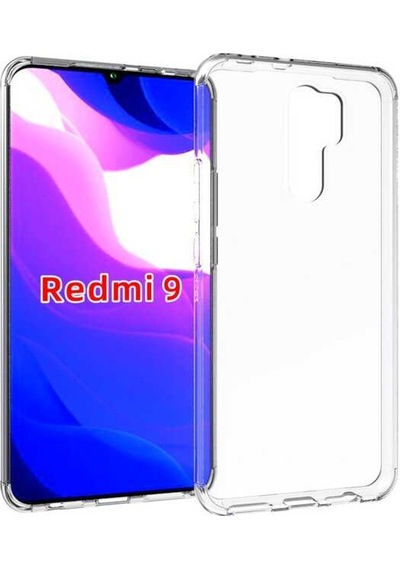 Xiaomi Redmi 9 Şeffaf Kılıf Yumuşak İnce Tasarımlı Kapak Süper