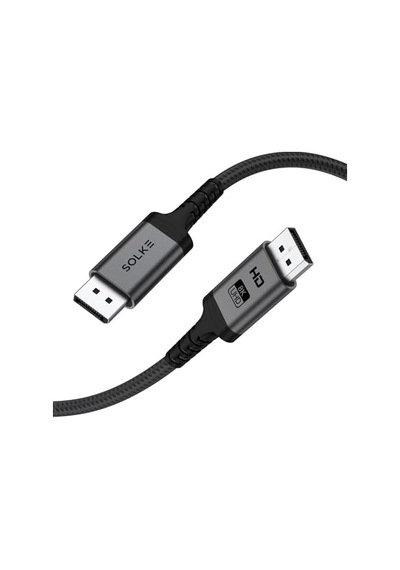 8k Displayport 1.4 Kablo 2m 8k 60hz 4k 144hz 2k 240hz 32.4gbps G-sync Freesync Uyumlu Oyuncu Monitör Kablosu, Örgülü Alüminyum