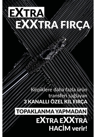 Avon Exxtravert Ekstra Hacim Veren Maskara 9 ML Blackest Black 2'li