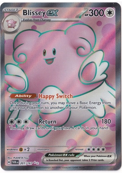 Blissey Ex 201 - Pokemon Twilight Masquerade - Pokemon Kartı Mint