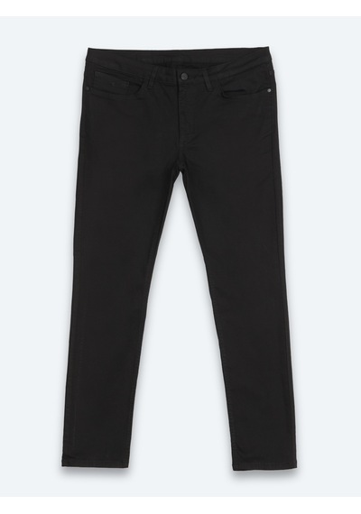 Kip Siyah Düz Slim Fit Denim Pamuk Karışımlı Pantolon Siyah -