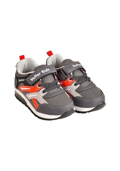 Mini Bonito Erkek Çocuk Cırtlı Bağcıklı Sneaker Günlük Spor Ayakkabı Gri