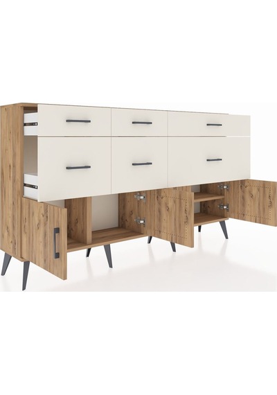 Arges Konsol Tek Raflı 6 Çekmeceli 4 Kapaklı 176x30x99 Çam-çam/aytaşı Atlas Çam/aytası - Atlas Çam Arges Konsol Tek Raflı 6 Çekmeceli 4 Kapaklı 176x30x99 Çam-çam/aytaşı Atlas Çam/aytası - Atlas Çam