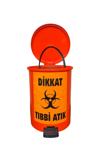 Tıbbi Atık Kovası Turuncu