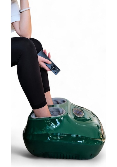 Jade Master Ayak Masaj Aleti Hava Sıkıştırma Aparatlı Ayak Bacak Masaj Aleti Yeşil