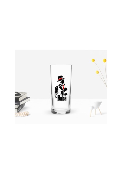 Bk Home Renkli Baskılı Godfather Baba Tasarımlı Rakı Bardağı-18