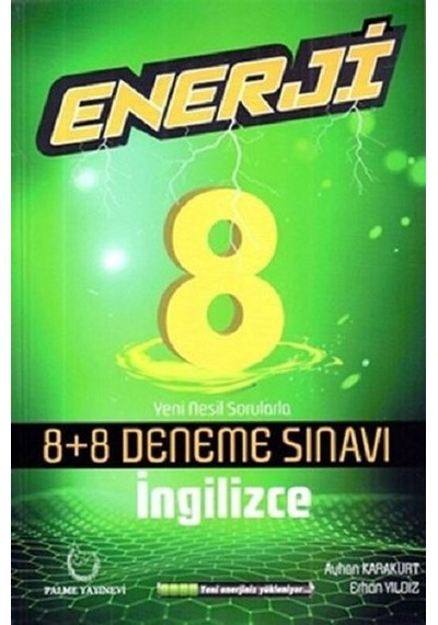 Palme Yayınevi 8. Sınıf Enerji İngilizce 8+8 Deneme