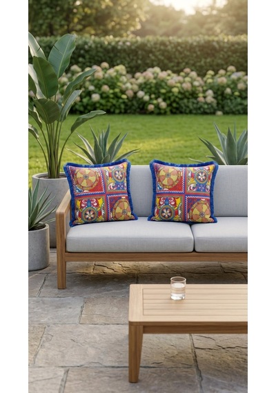 Ceramia Azure Yastık Çok Renkli