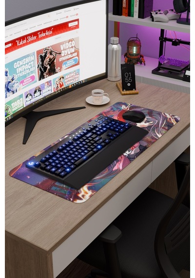 Yun Jin Genshin Impact Anime Oyuncu V3 - 70x30 Xl Gaming Mouse Pad Fare Altlığı